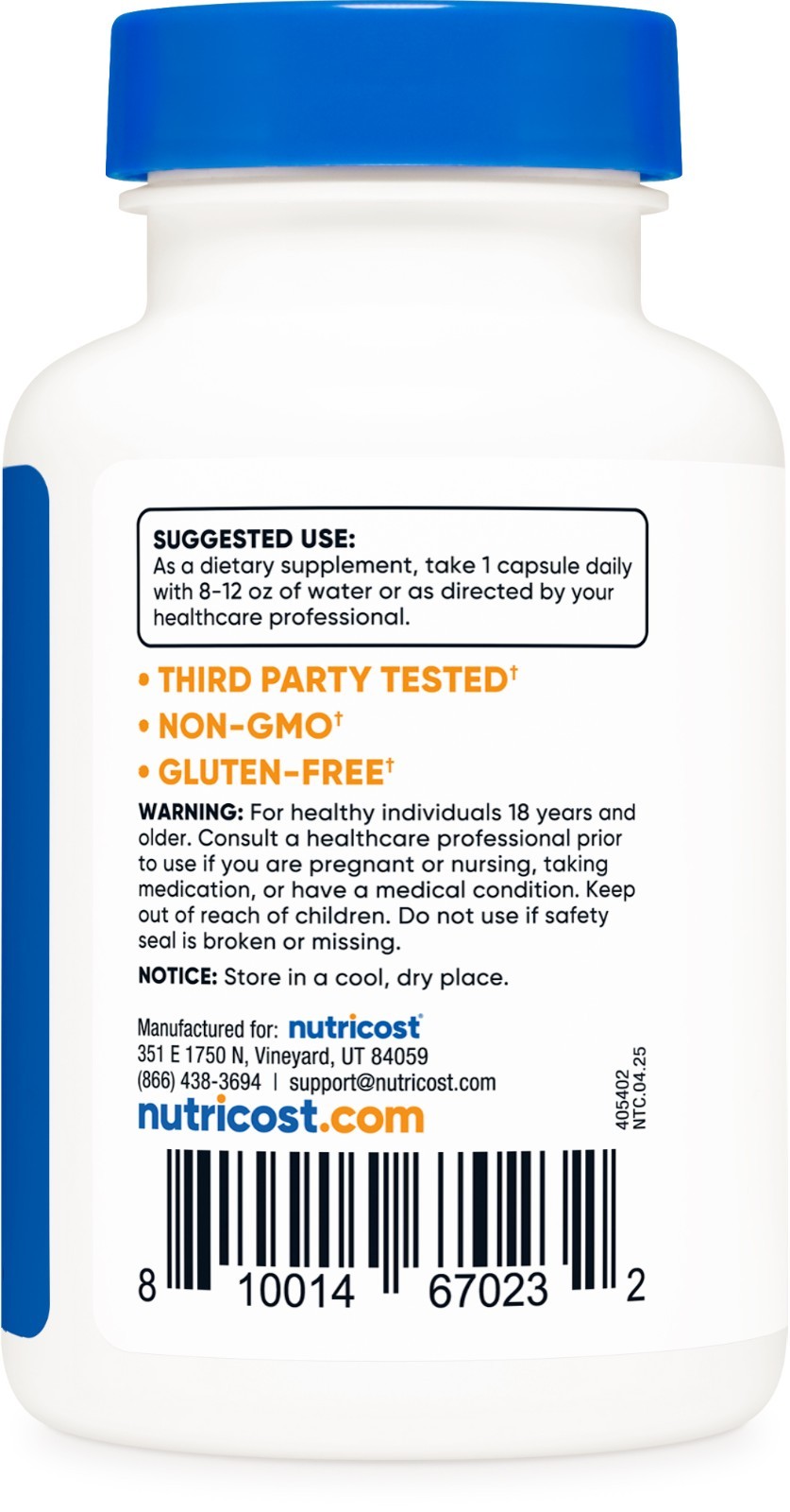 Nutricost Methyl Folate 1000mcg, 120 Vegan Capsules – Gluten Free, Non-GMO