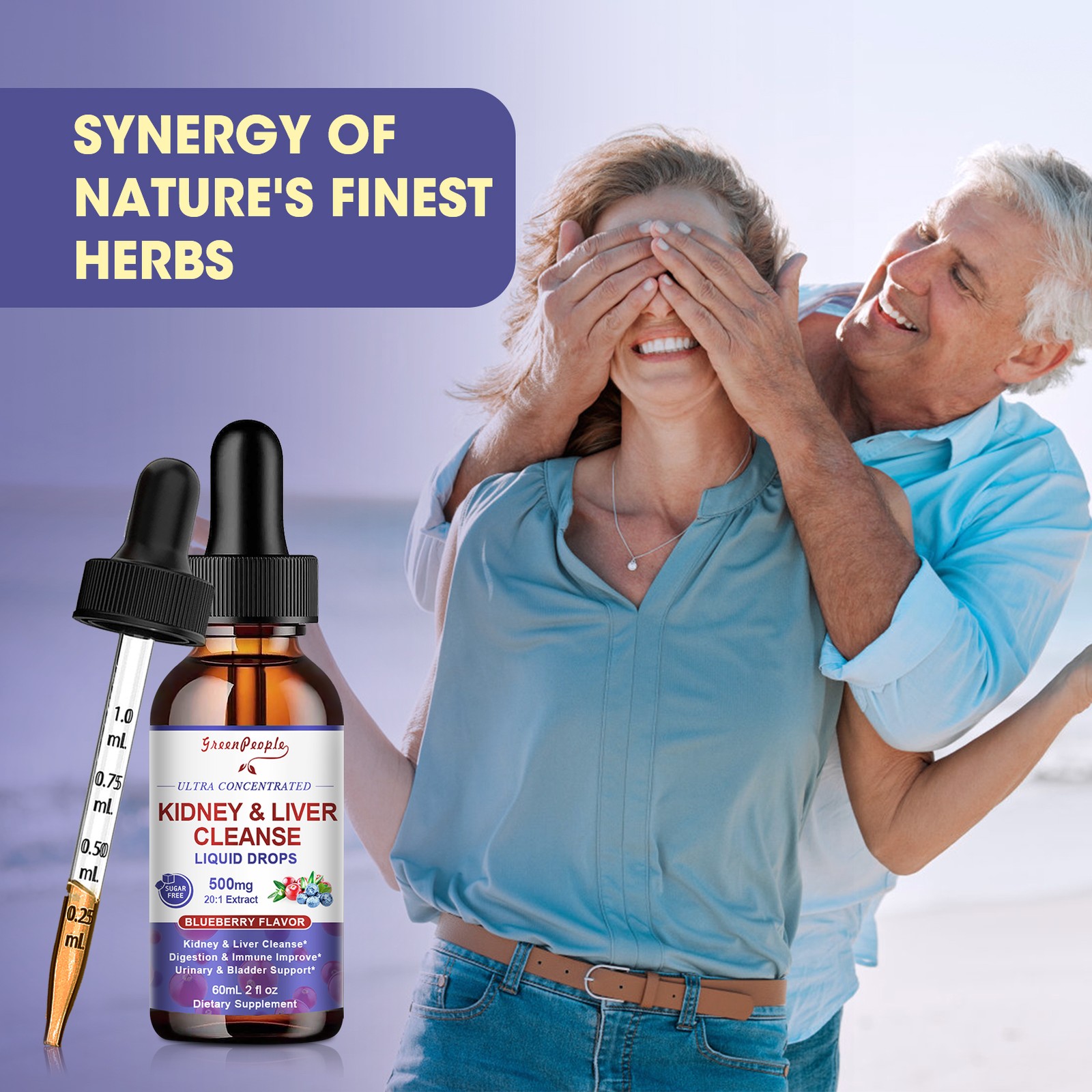 Kidney Cleanse Detox & Repair Drops Urinary Tract And Liver Cleanse 2oz