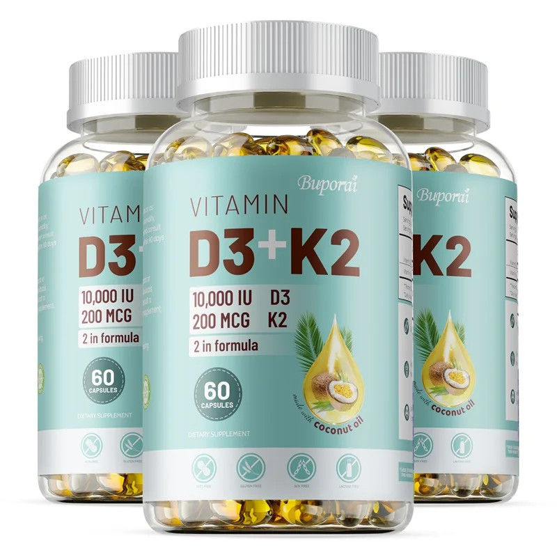 VITAMIN D3&K2 – Nerve, Muscle, Heart, Bone and Dental Health, Immune System Heal