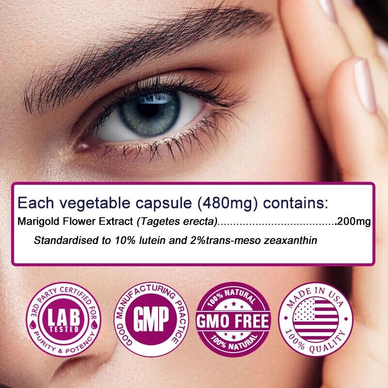 Marigold Flower Extract 30/60/120 Capsules – Natural Products