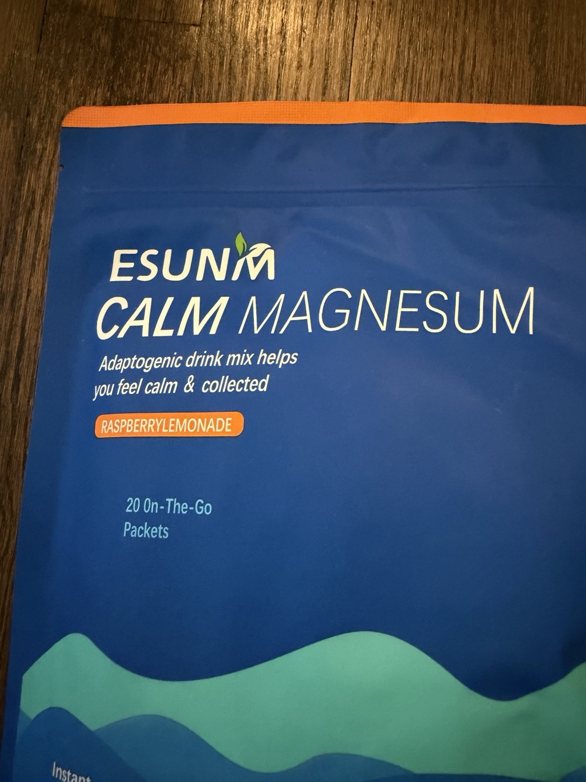 ESUNM Calm Magnesium Drink Mix Packets, 20 Packs NEW Sealed