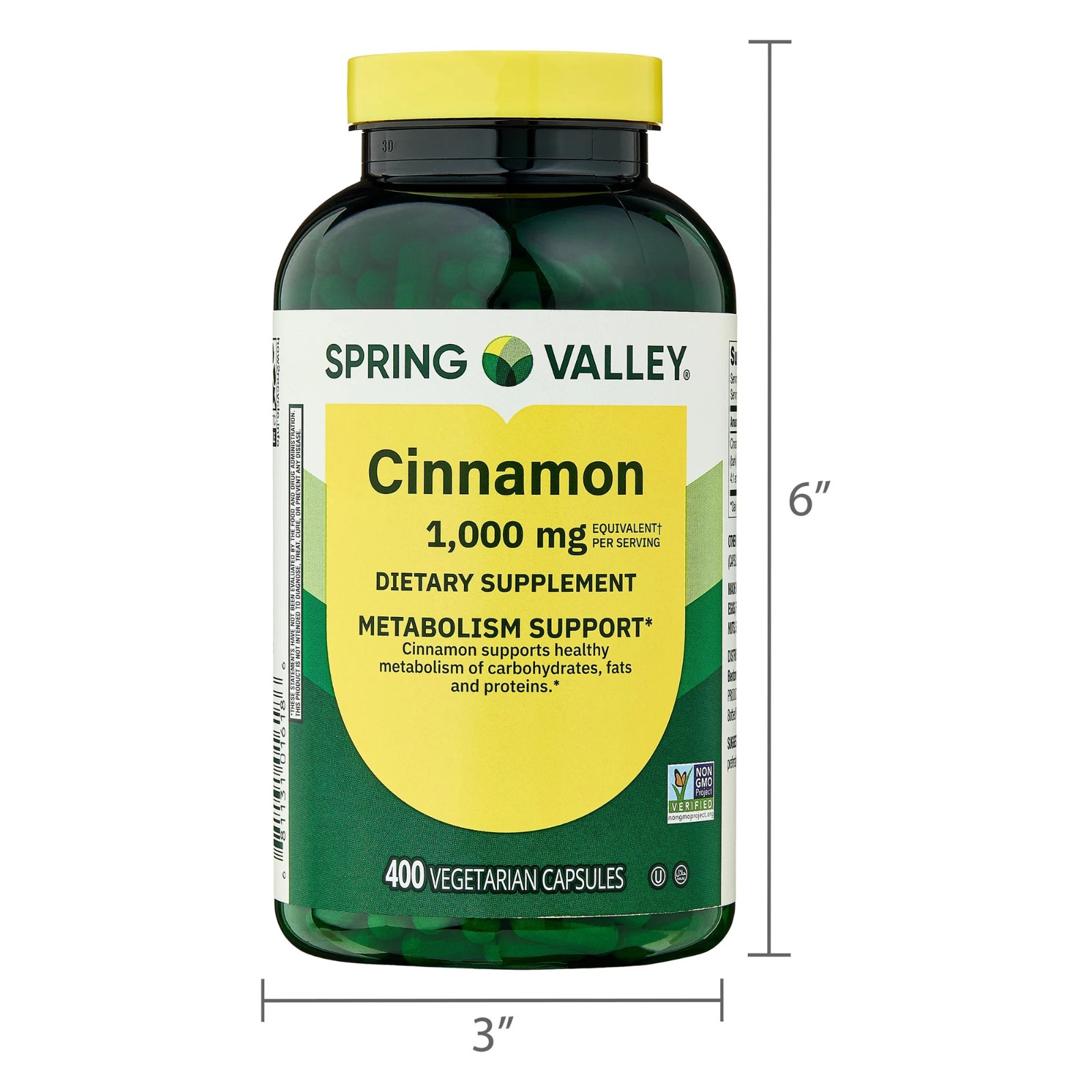 Spring Valley Cinnamon 1000mg Dietary Supplement – 400 Count