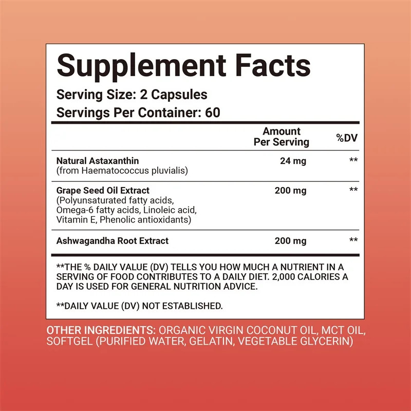 Astaxanthin 240pcs – Blood Circulation, Eye, Joint and Cardiovascular Health