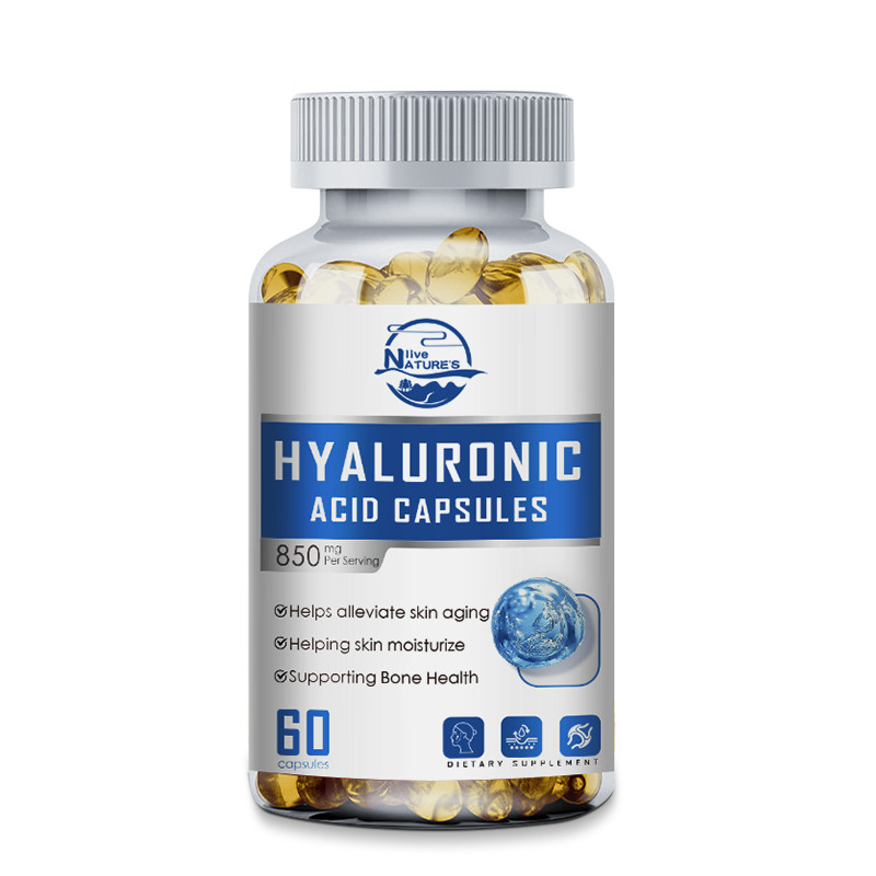 Hyaluronic Acid Capsules 850mg- Anti-Aging,Skin Hydration Healthy Joints Support