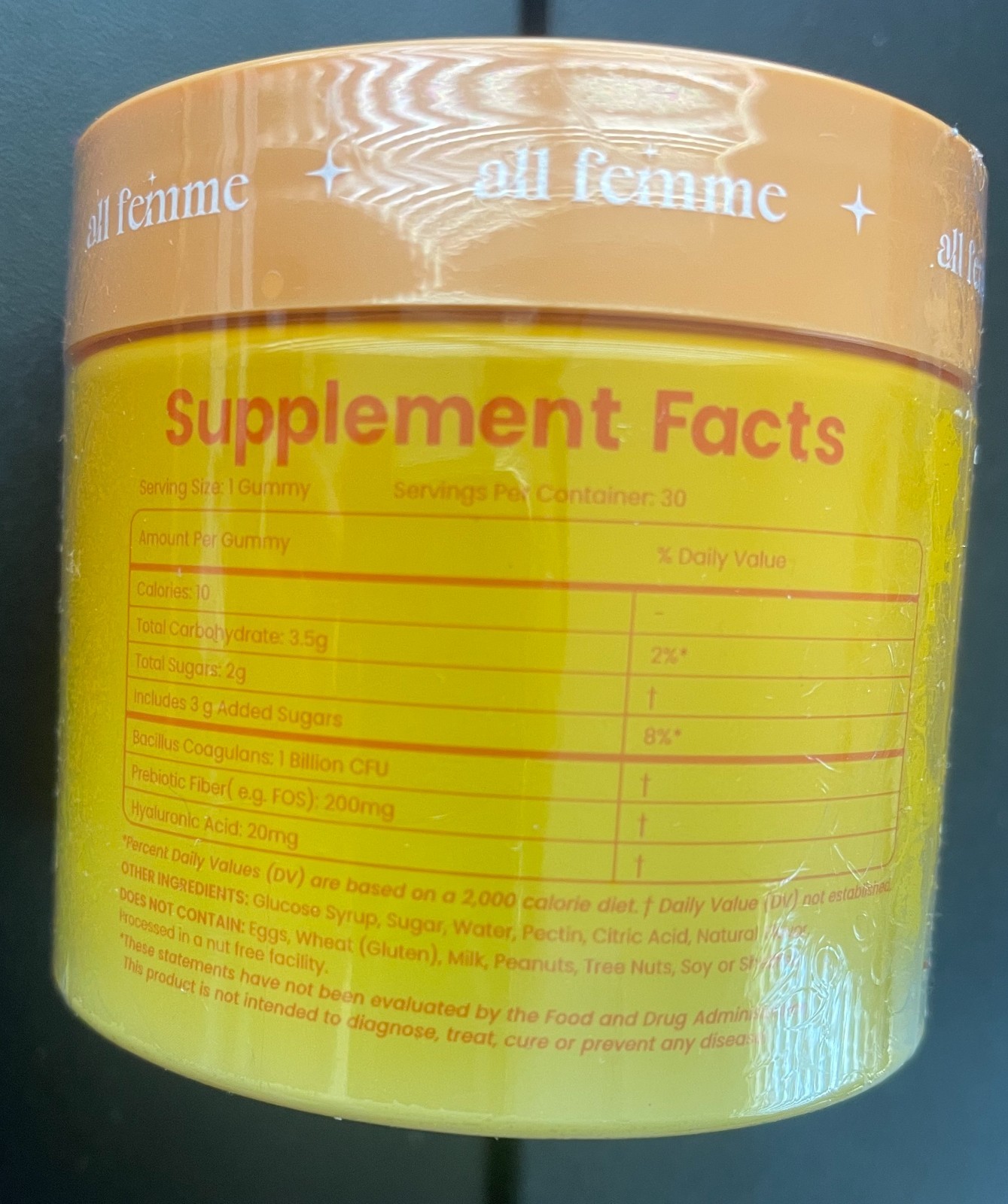 NEW Sealed All Femme Flora+ Advanced Vaginal Support 30 Gummies EXP 03/2028