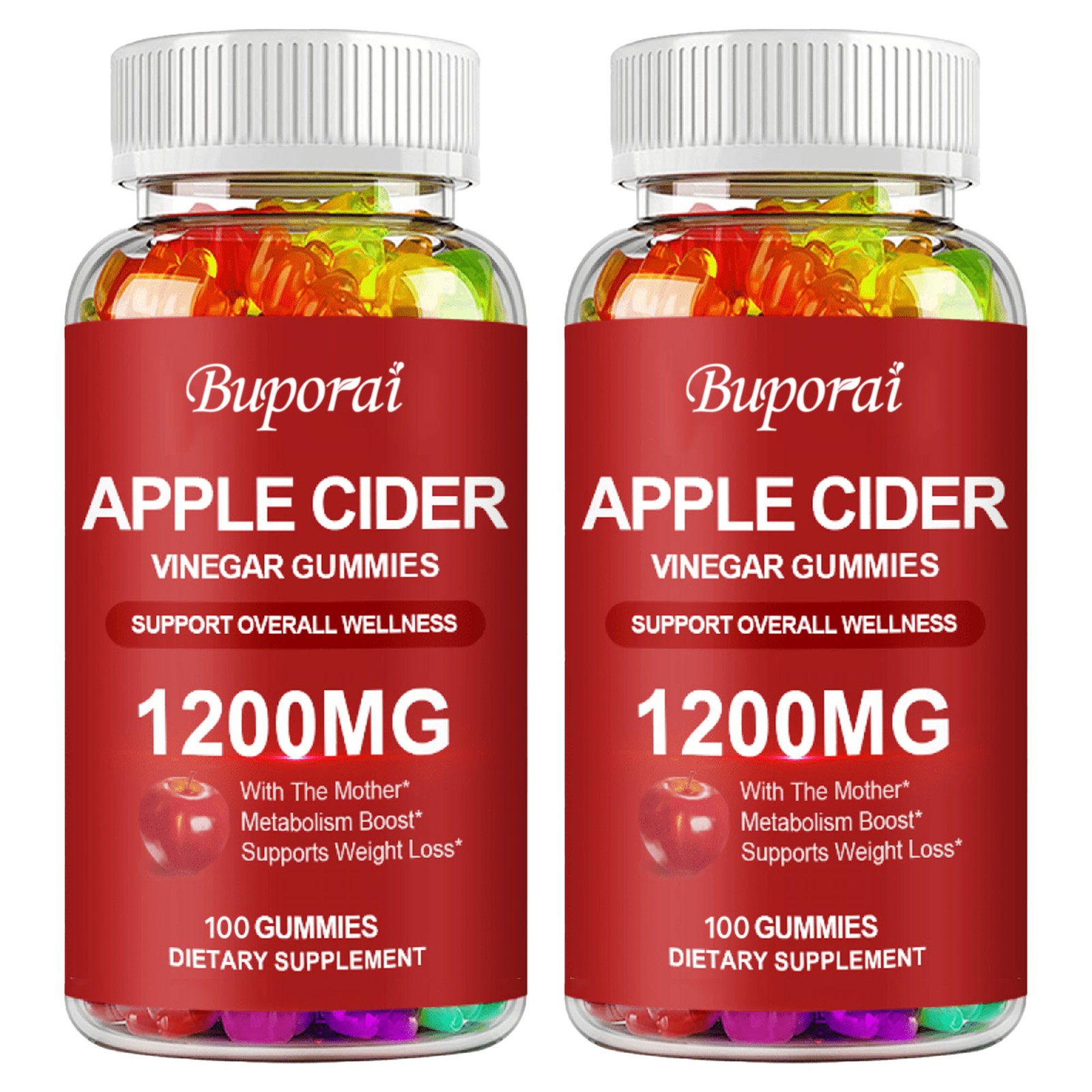 Apple Cider Vinegar 200pcs – Promotes Intestinal Digestion, Energy Metabolism