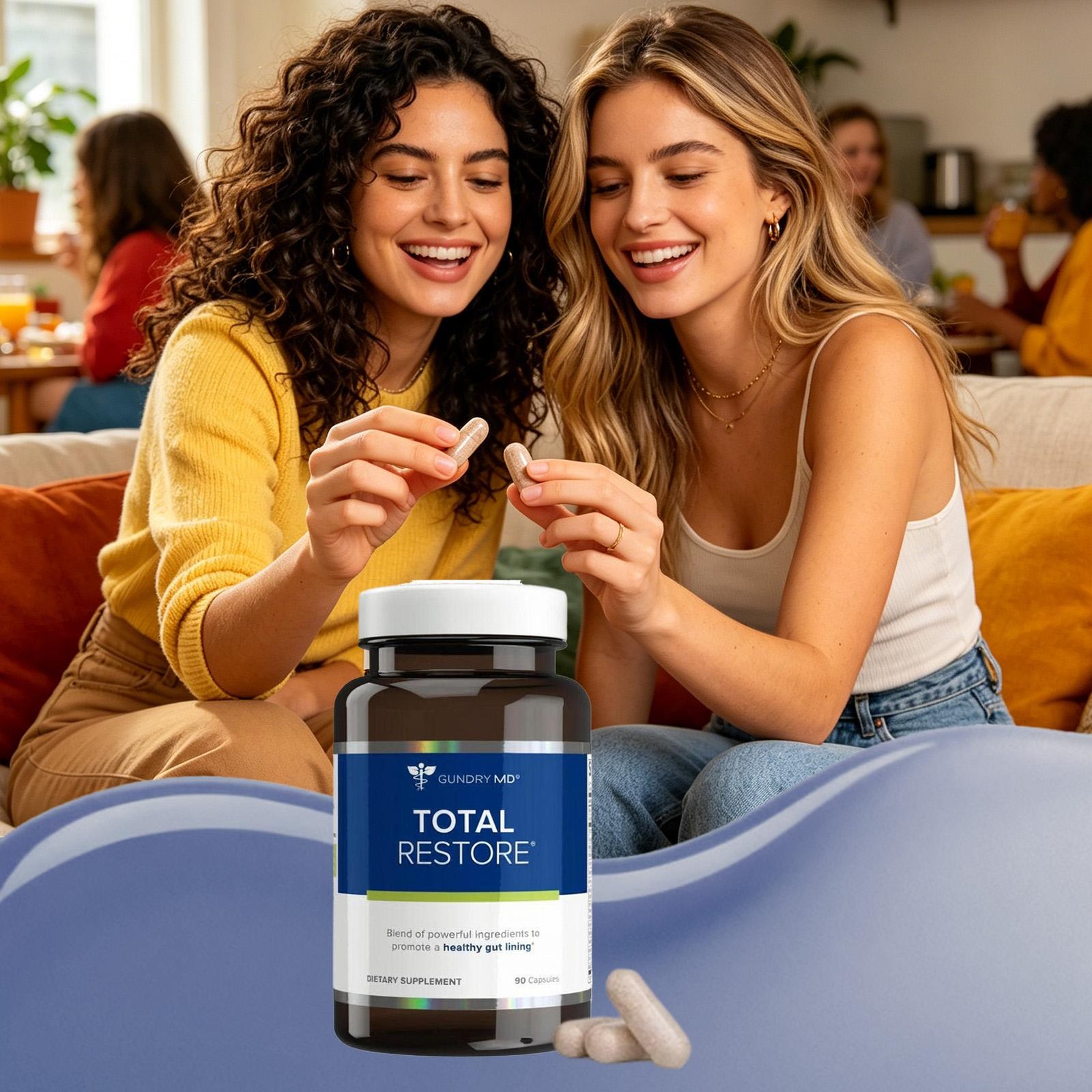 Gundry MD Total Restore Gut Health Supplement 90 Capsules Digestive Aid
