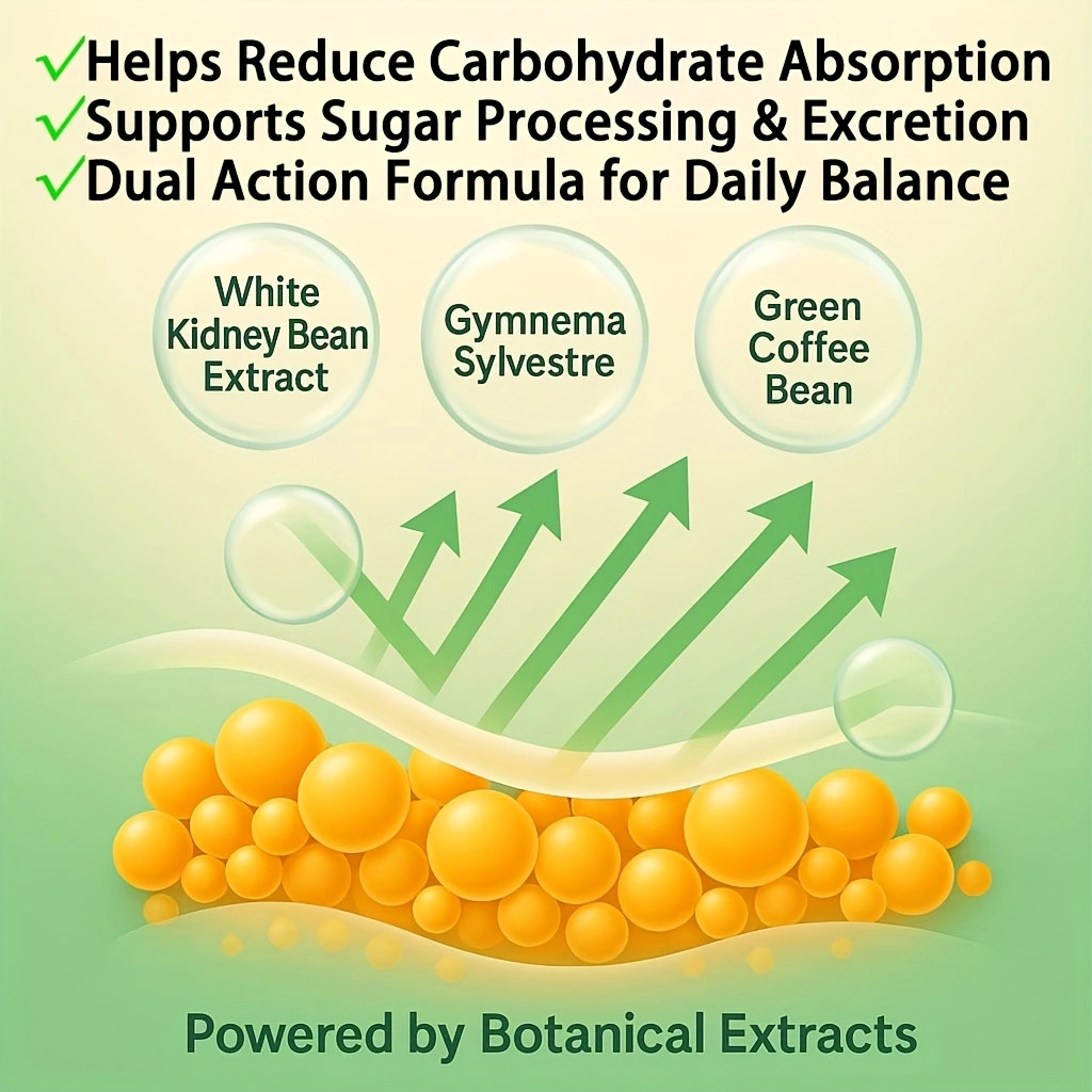 Carb And Sugar Blocker Max, Carbohydrate & Sugar Balance Support – 60 Capsules