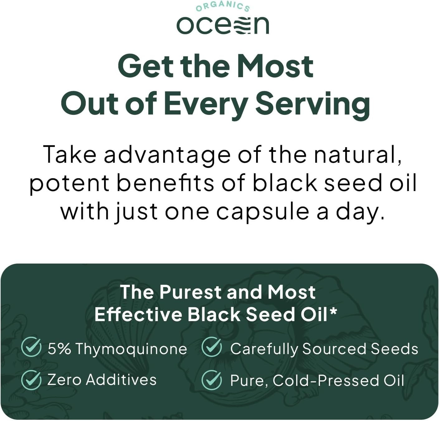 Organics Ocean Better Black Seed Oil Cold Pressed 30 Softgels