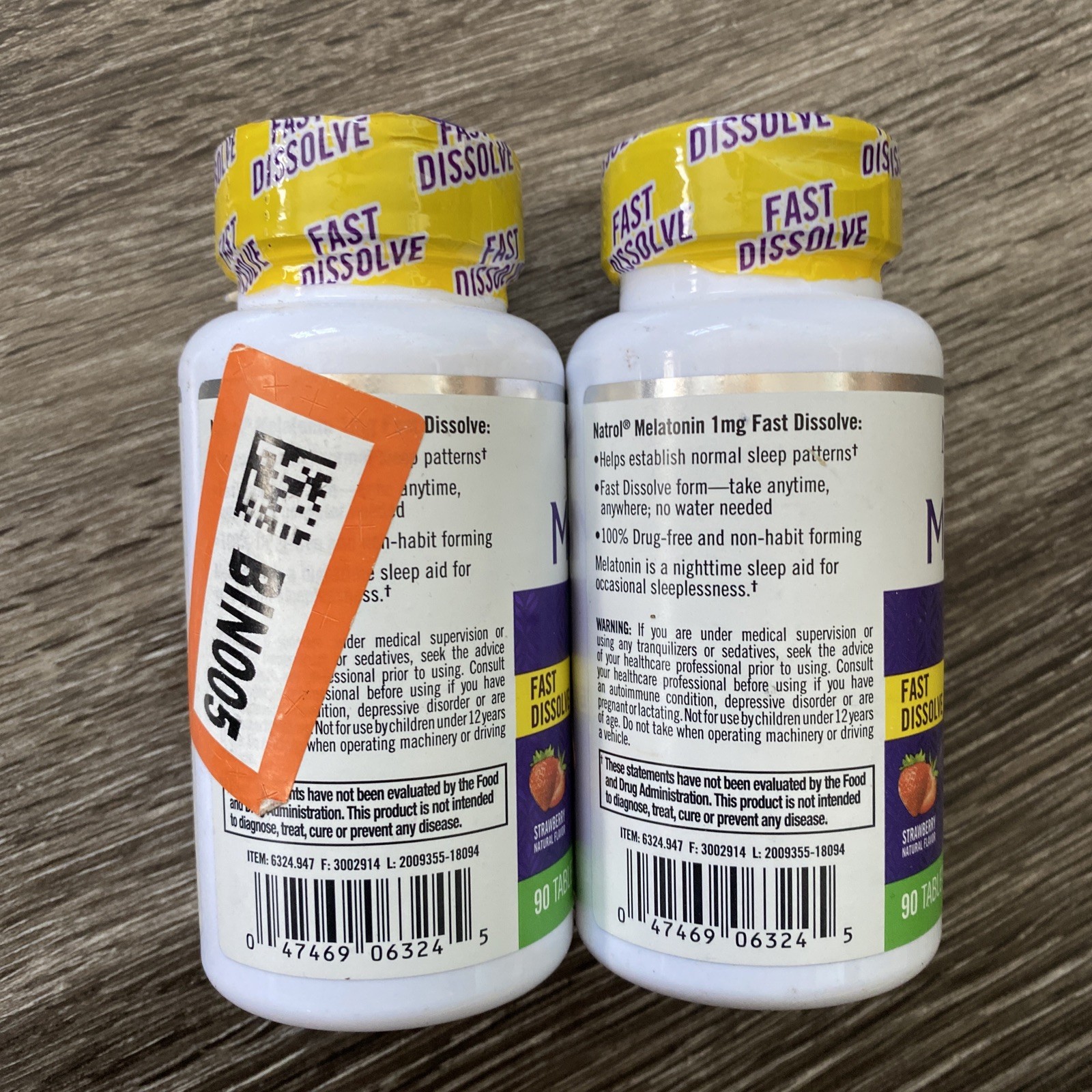 Natrol Melatonin Fast Dissolve Tablets Strawberry Flavor 10mg 60 Count