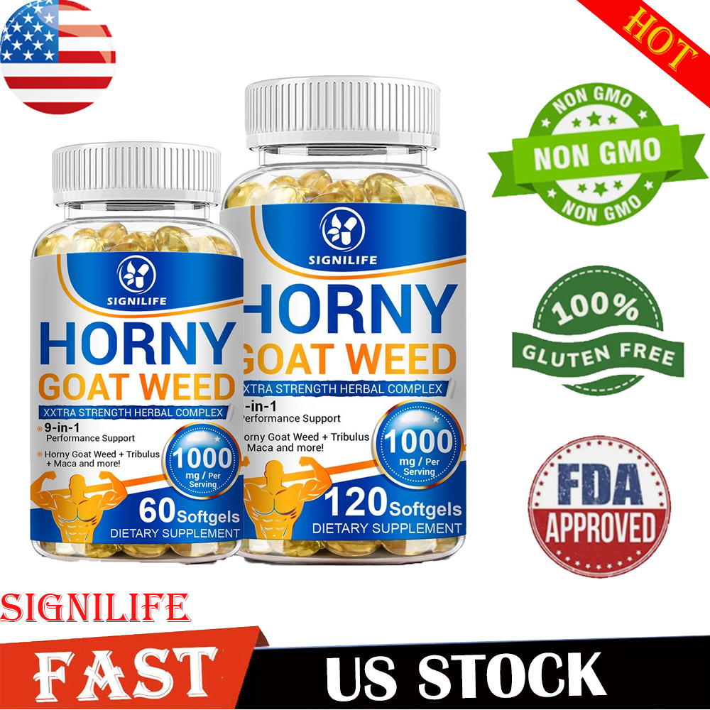 STRENGTH Horny Goat Weed Extract W/ Maca Root Powder, Saw Palmetto, L-Arginine