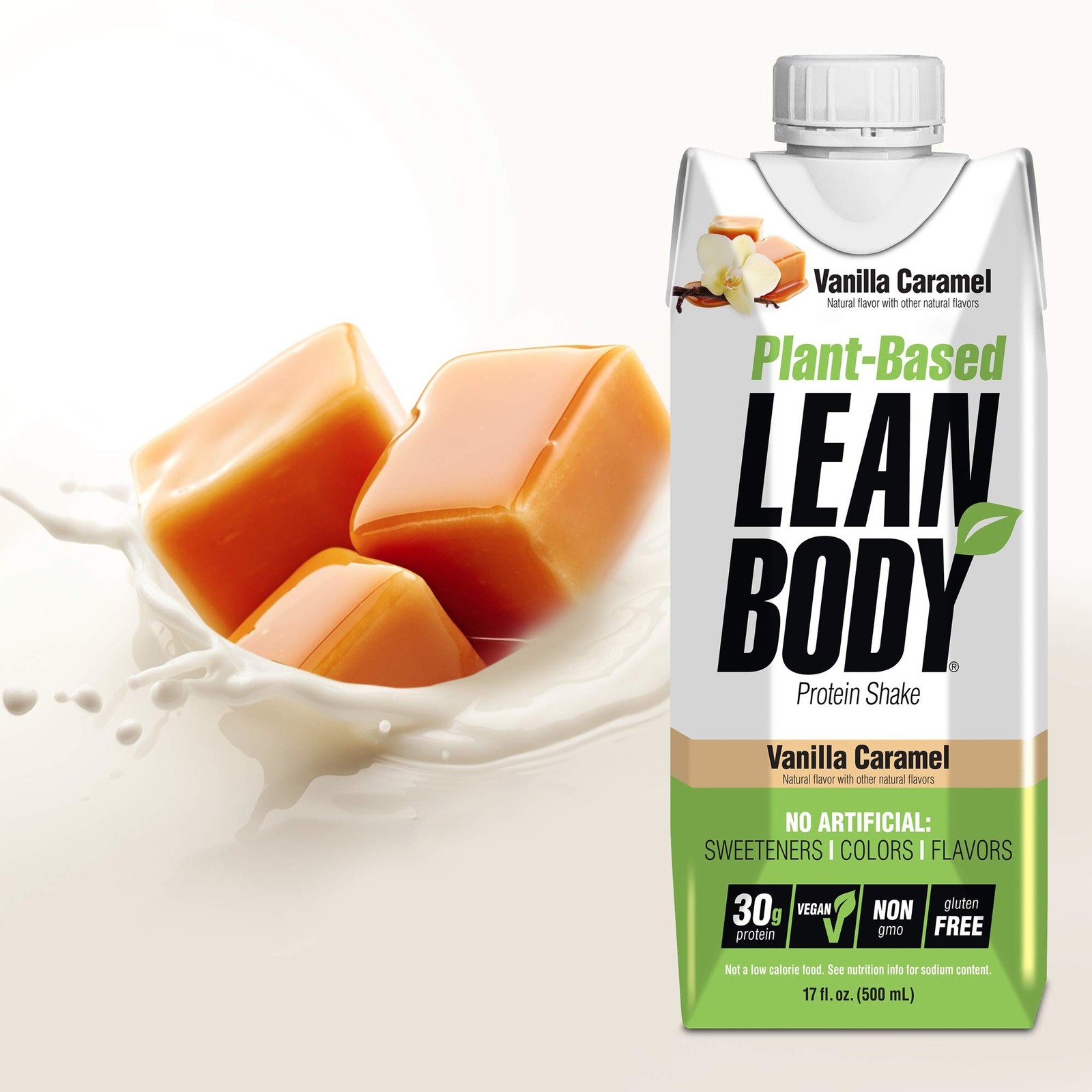 Lean Body Ready-to-Drink, Plant-Based Vegan Vanilla Caramel Protein Shake, 30…