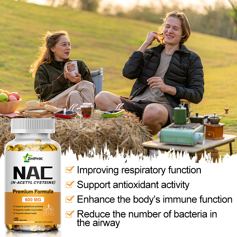 N-ACETYL L-CYSTEINE 600mg – Immune System and Liver Support – 120 Capsules