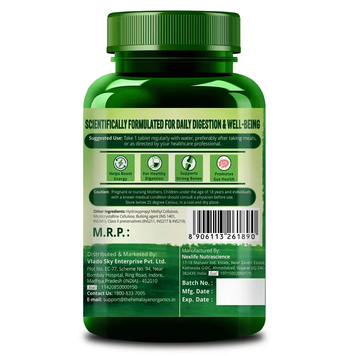 Himalayan Organics Multivitamin for men & women with 60 ingredients 180 Tablets