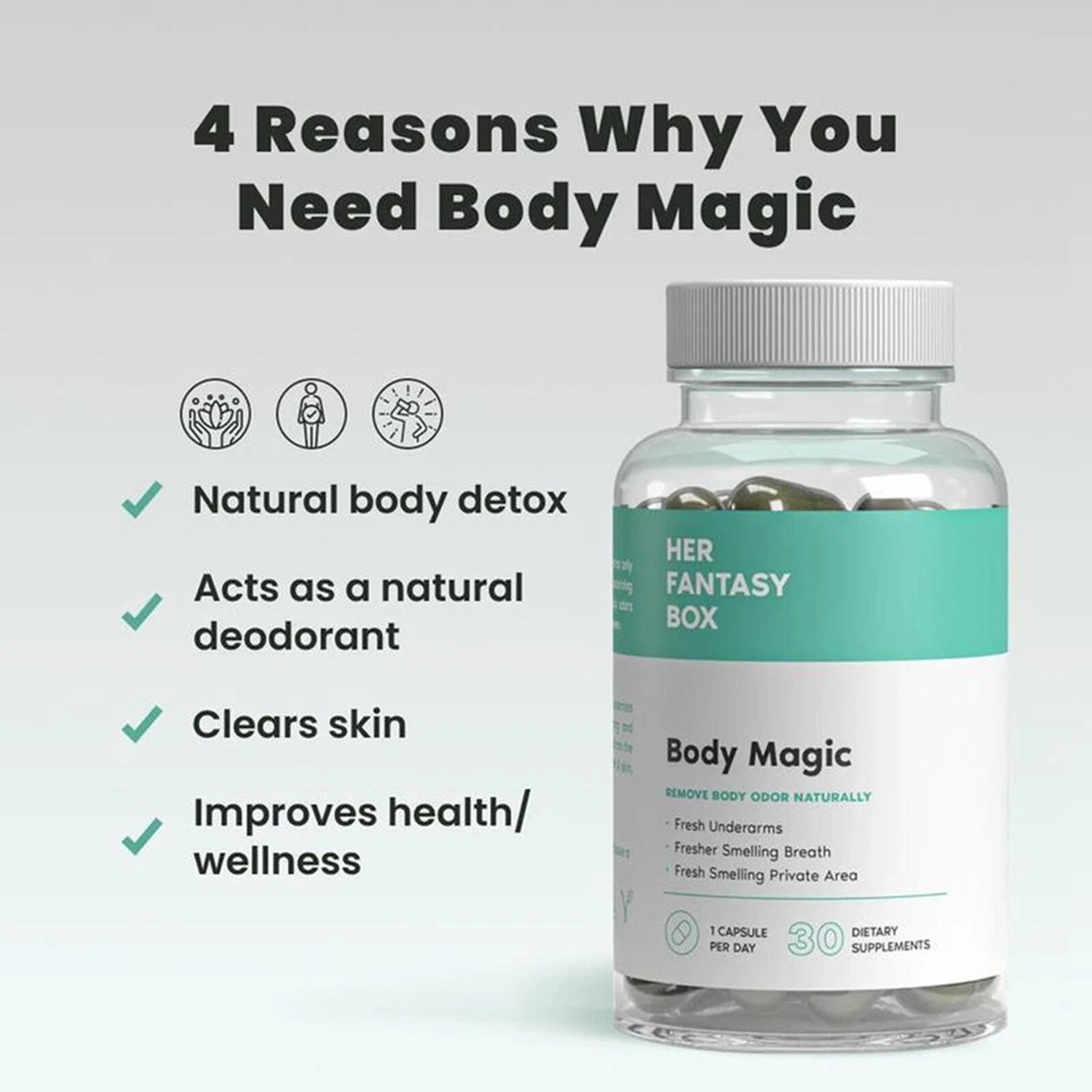 Her Fantasy Box | Body Magic Chlorophyll – 30 Capsules