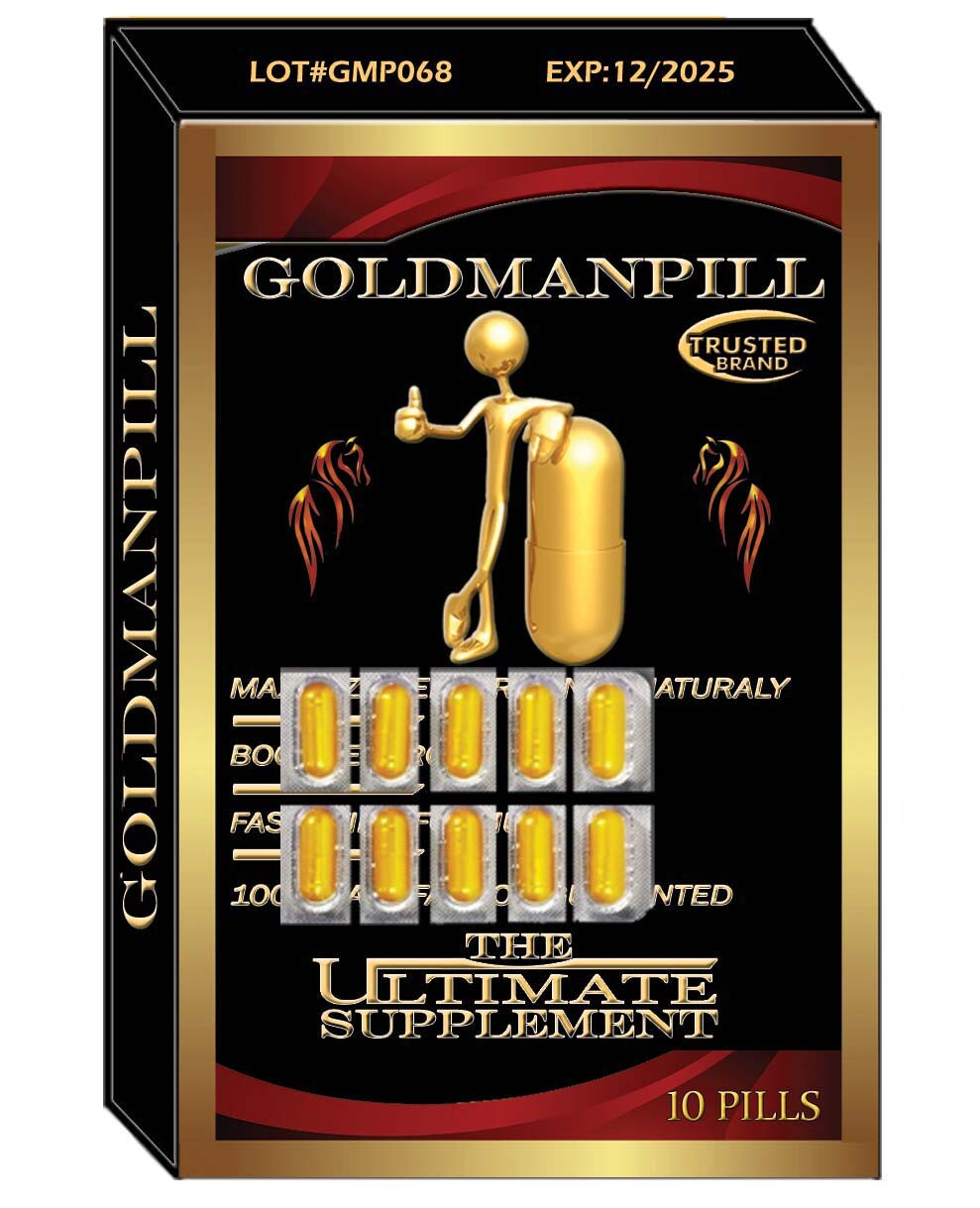 Natural Testosterone Booster -GOLDMANPILL, Improve Strength & Growth