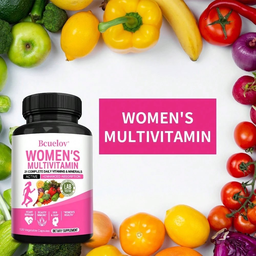 Women’s Daily Multivitamin Capsules 120 Count Adult Dietary Supplement
