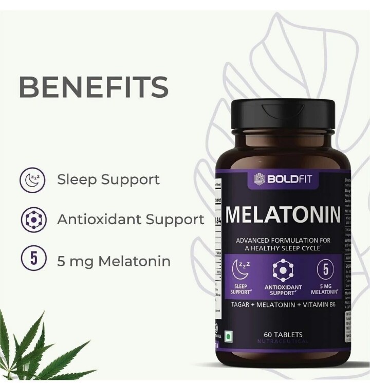 Boldfit Deep Sleeping Aid 60 Tabs | No Side Effect | 60 Day Money Back Guarantee