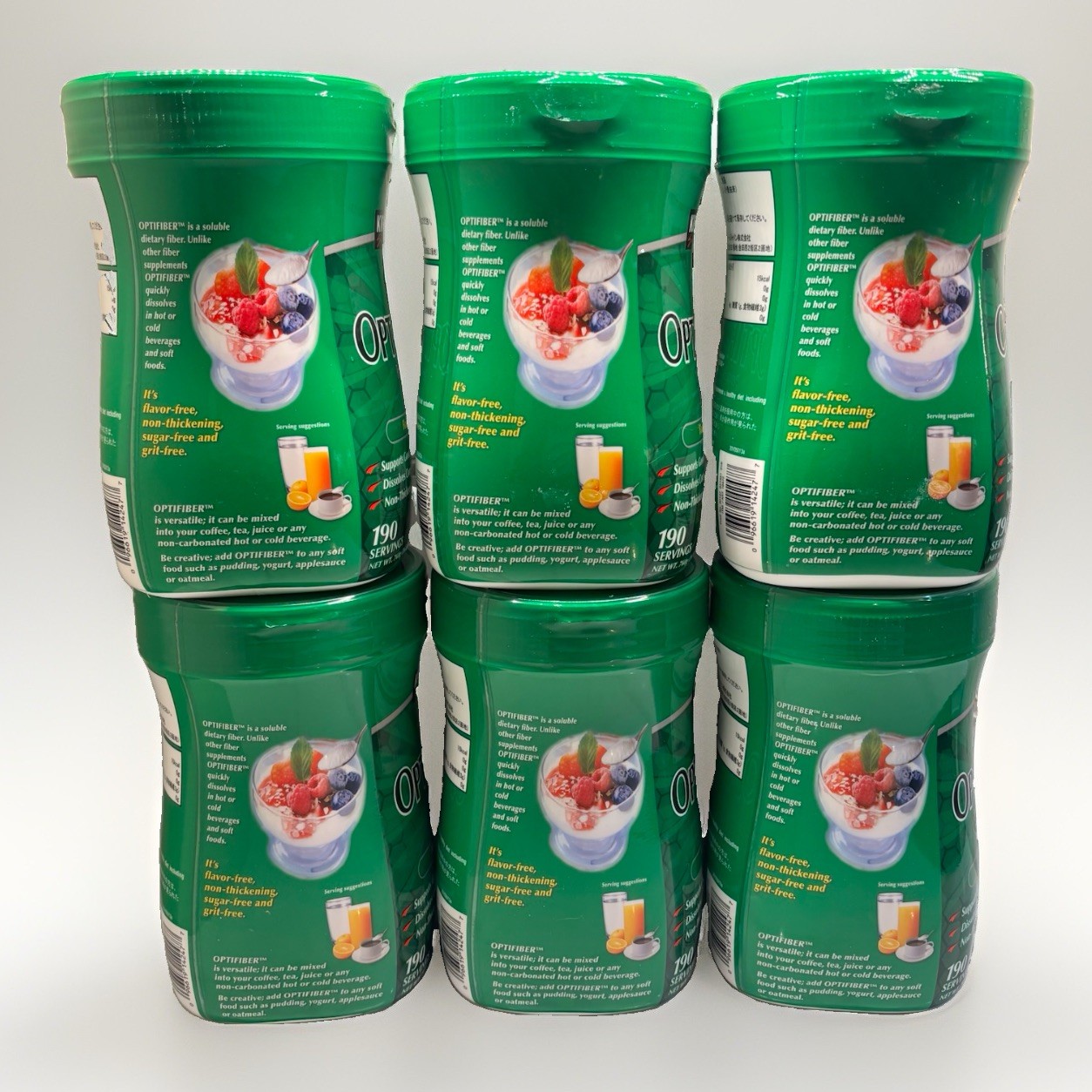 Kirkland Signature OPTIFIBER, 26.8 oz, 190 Servings, 6 Pack, SEE PHOTOS