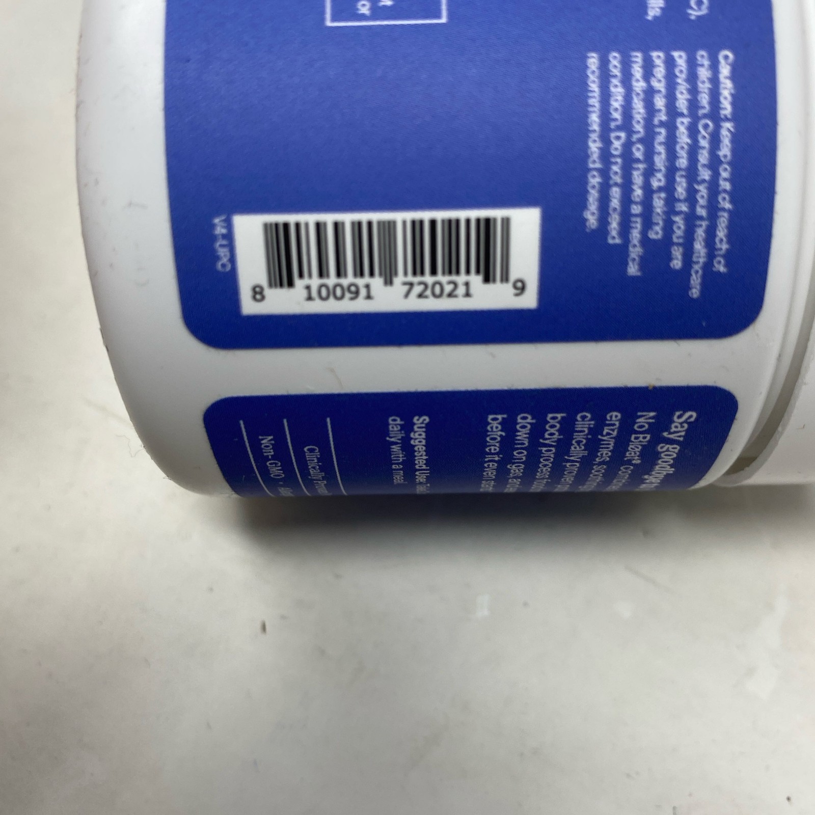 Zenwise No Bloat Daily Bloat Relief, 60 Capsules Blue/White
