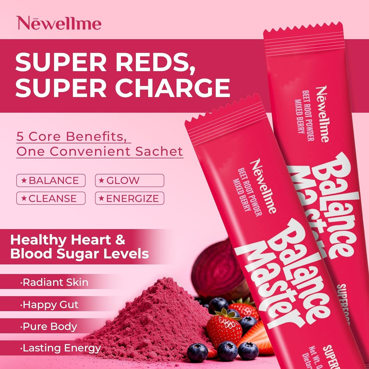 Balance Master Organic Raw Beet Root Powder – Super Reds Superfood for Heart …