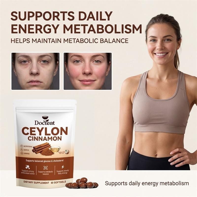 Ceylon Cinnamon Softgels with MCT Oil – 60/120/180/300 Softgels US