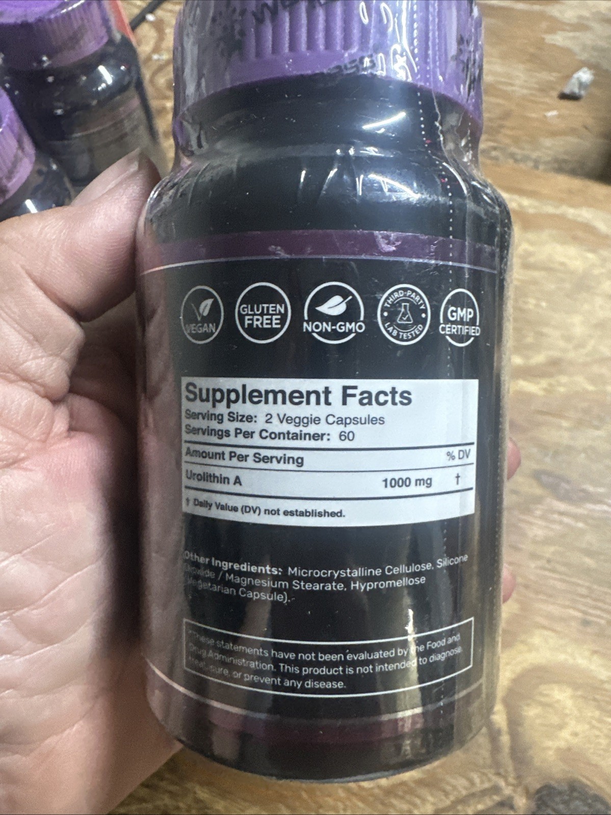 Urolithin A Supplement Capsules 1,000mg (98.9% Pure) – Advanced Urolithin A+ For