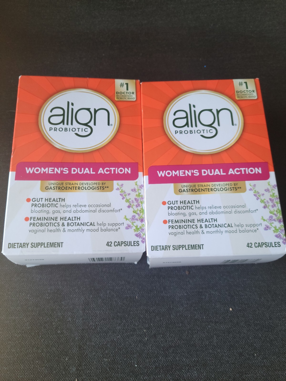 align Women’s Dual Action Probiotic Botanical 2×42 Capsules Feminine Health 2027