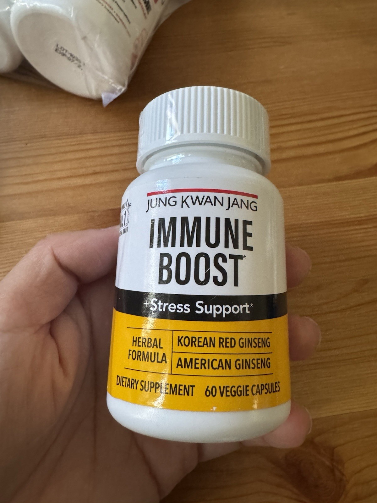 Jung Kwan Jang Immune Boost Stress Support 60 Veggie Capsules EXP 07/2026 Sealed