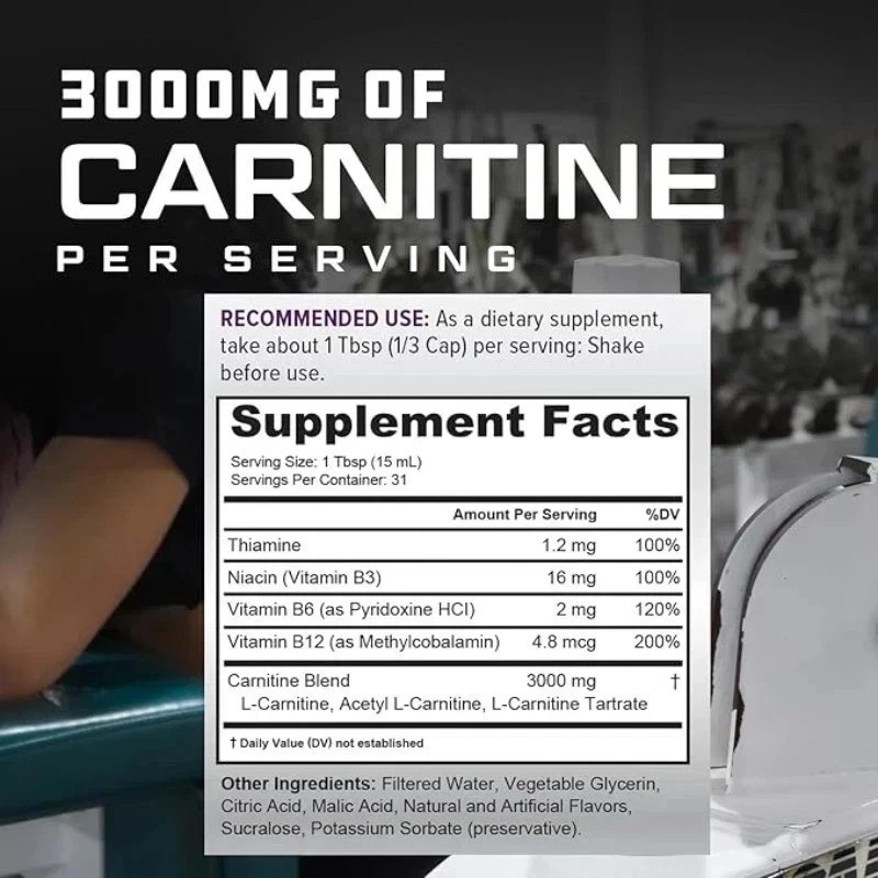 3pcs-Cutler Nutrition Liquid Carnitine 3000mg Energy and Metabolism+*-