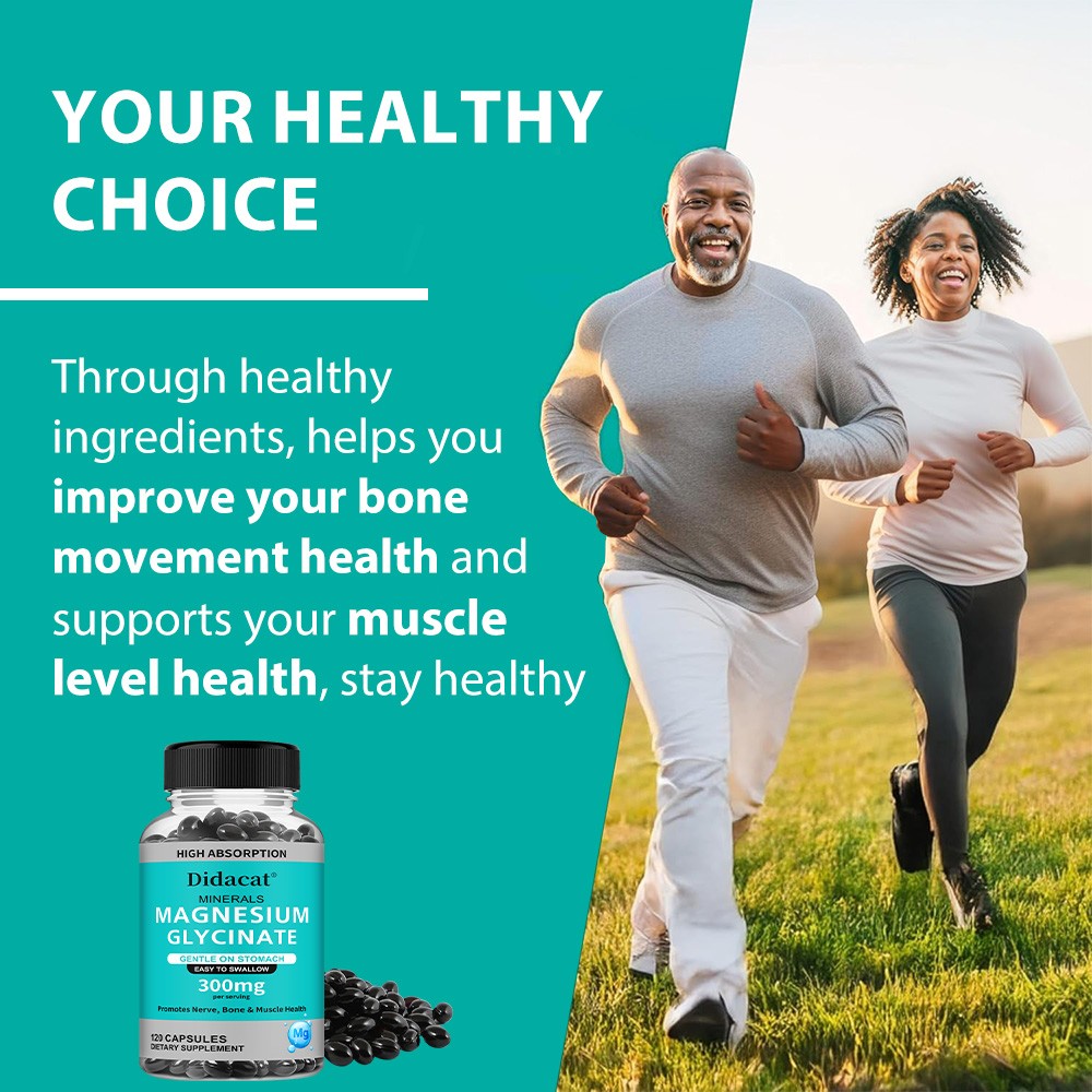 Magnesium 30/60/120 Capsules – glycinate 300mg – Metabolism, Fatigue