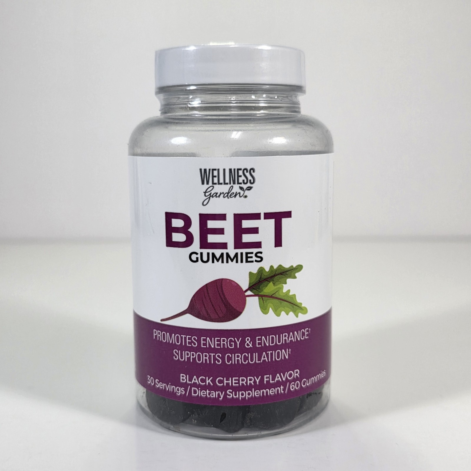 Wellness Garden Beet 60 Gummies Energy, Endurance & Circulation EXP 10/2025