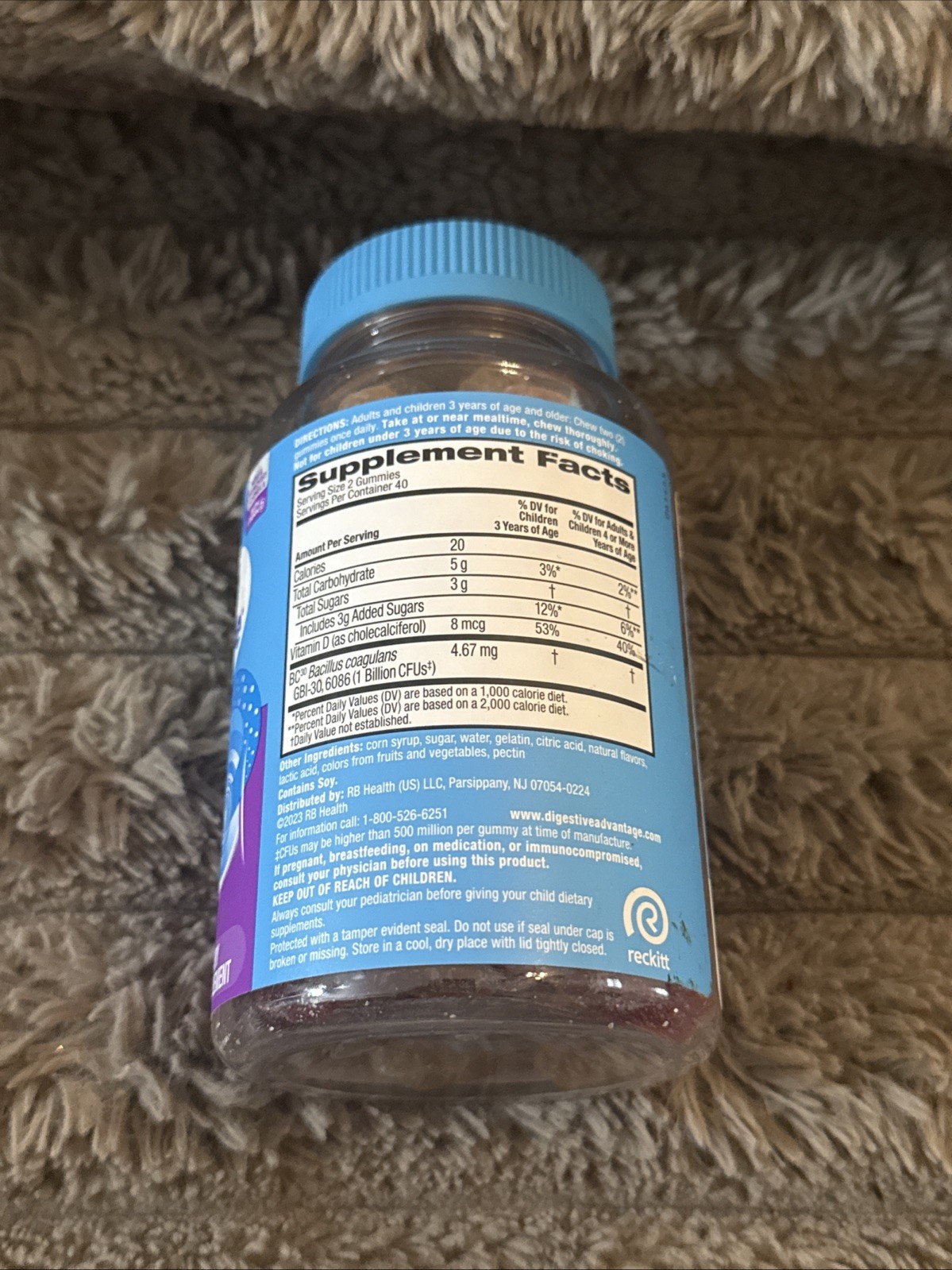 Digestive Advantage Probiotics – Daily Probiotic Gummies, 80 Count – 01/27 FRESH