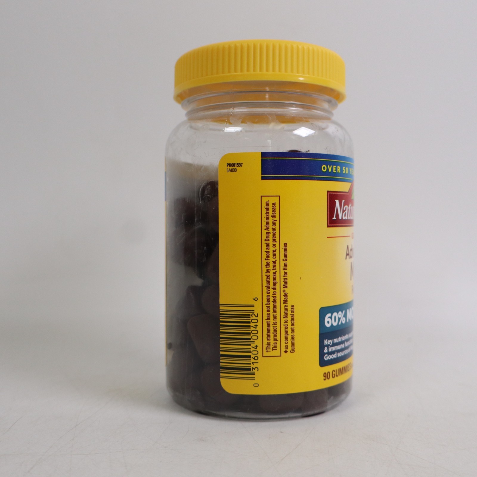 Nature Made Advanced Multivitamin Men Gummies, Mixed Berry 90ct EXP 05/2026