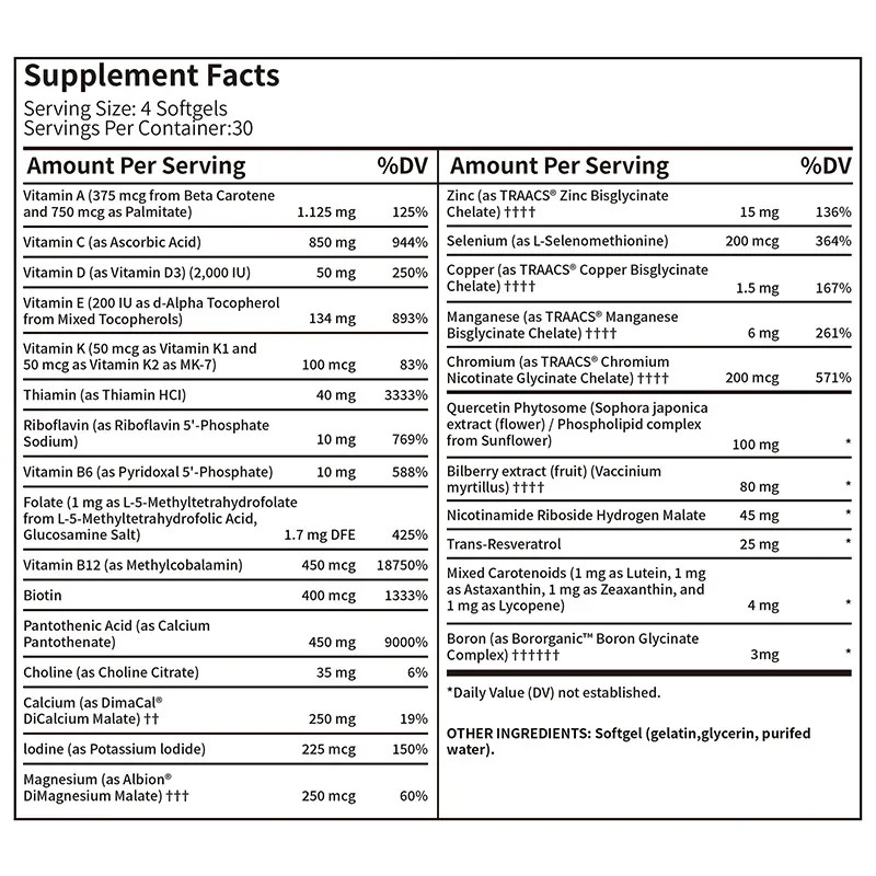 Advanced Nutrients 120pcs – Supports Overall Health, Boosts Energy Levels