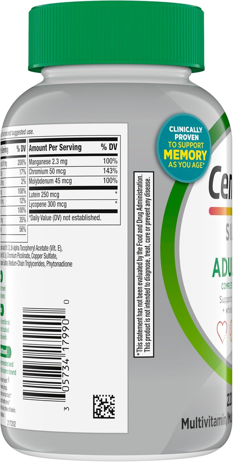 Silver Multivitamin for Adults 50 Plus, Multivitamin/Multimineral Supplement