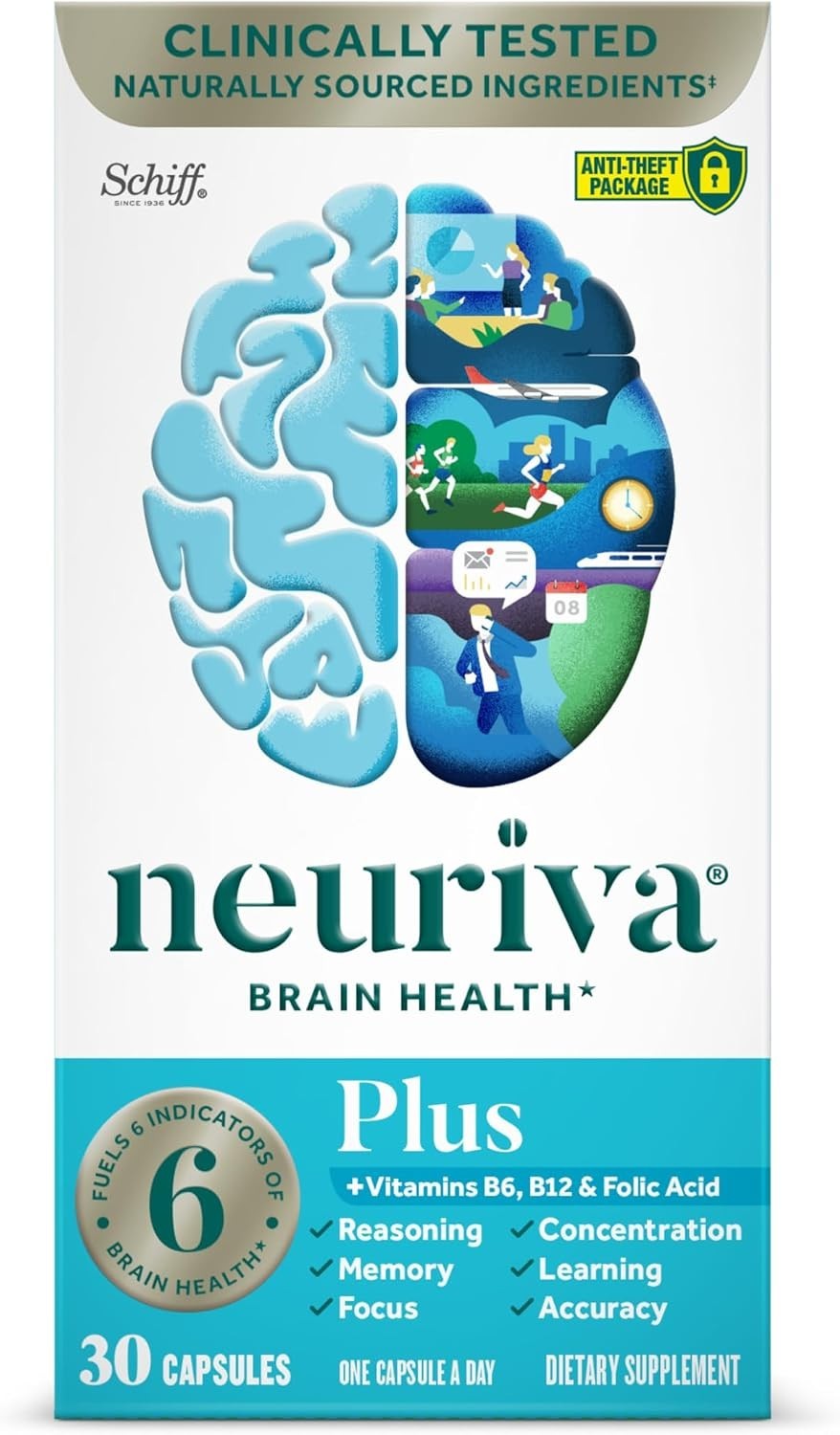Schiff Neuriva Plus Brain Performance 30 Capsules Exp 10/27