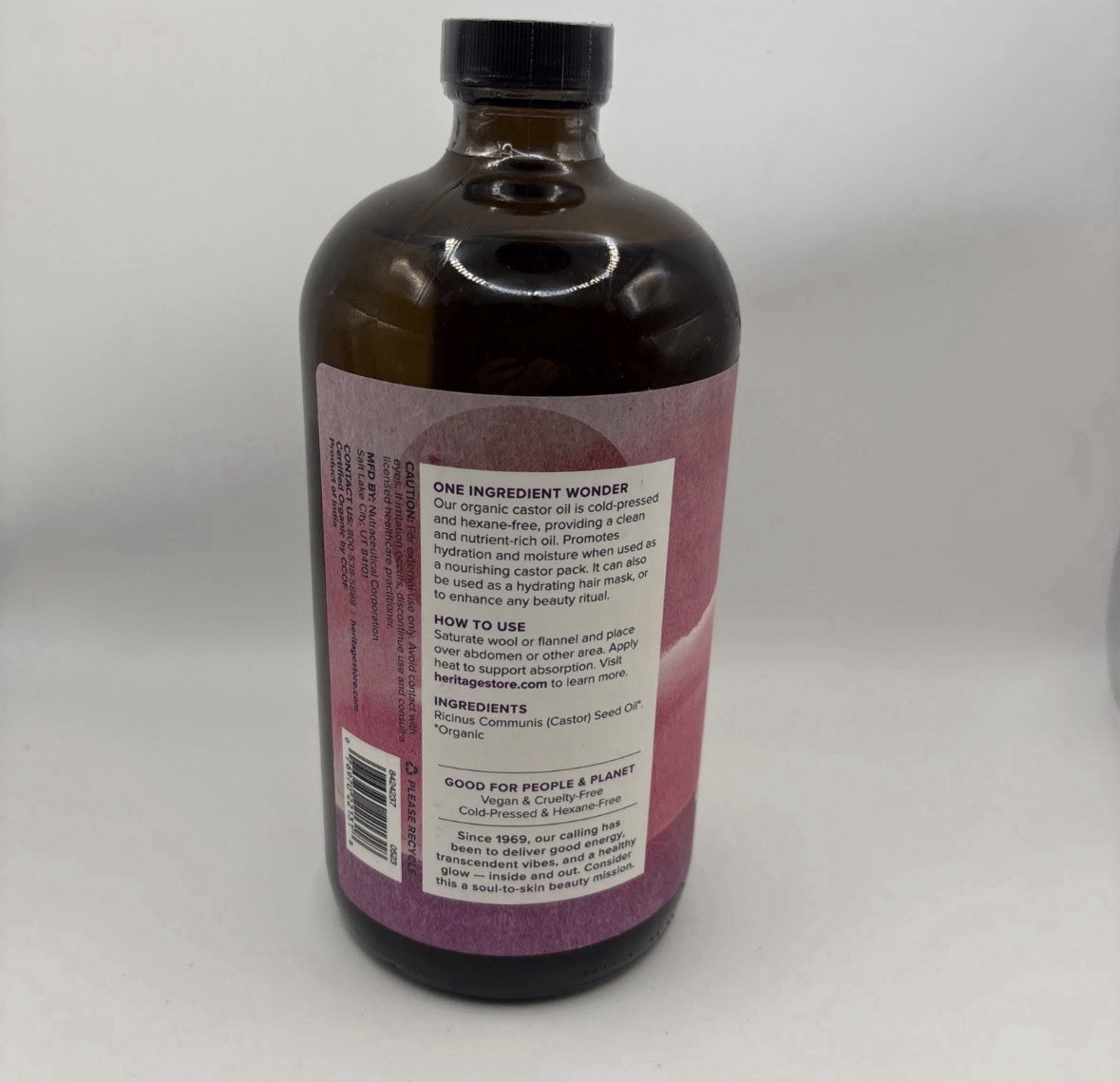 Organic Castor Oil 32 fl oz 946 ml Exp 12/27