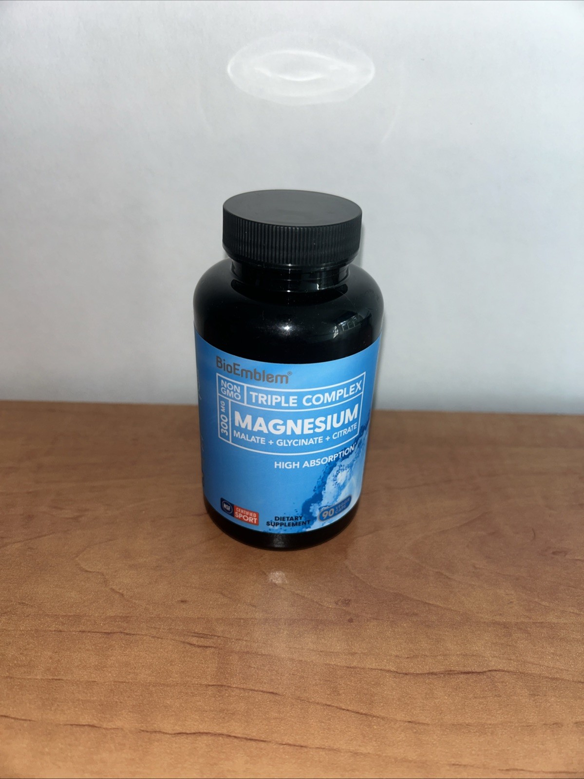 BioEmblem Triple Magnesium Complex 300mg of Magnesium Glycinate Malate 90ct NEW