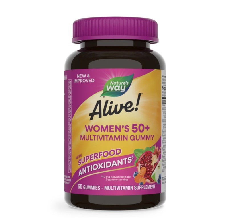 2 PACK Nature’S Way Alive! Women’S 50+ Gummy Multivitamins,Essential Vitamins