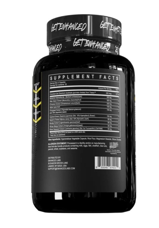 Enhanced Labs SLIN Nutrient Partitioner BuildMuscle New Sealed 120 Caps 06/2027