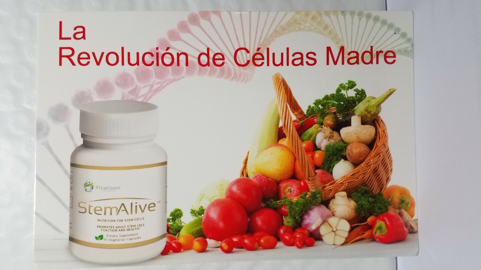 STEM ALIVE STEM FOODS HOLISTICS CELULAS MADRE 90 CAP,EXP 01/2025 NEW & FRESH