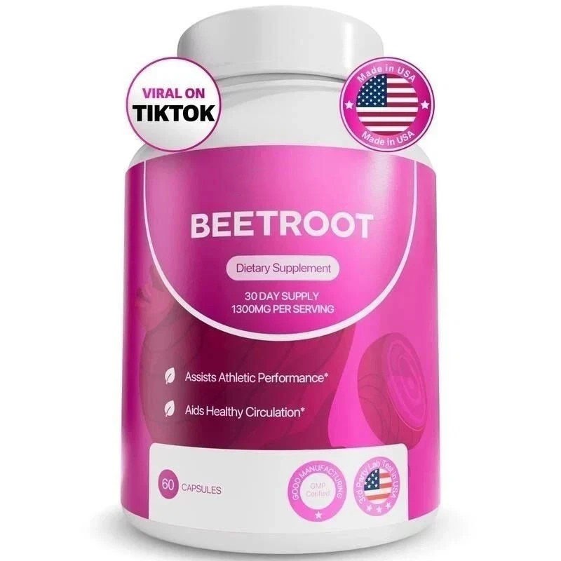 3-1PCS Rosabella Organic Beet Root Natural Energy Boost Blood Pressure
