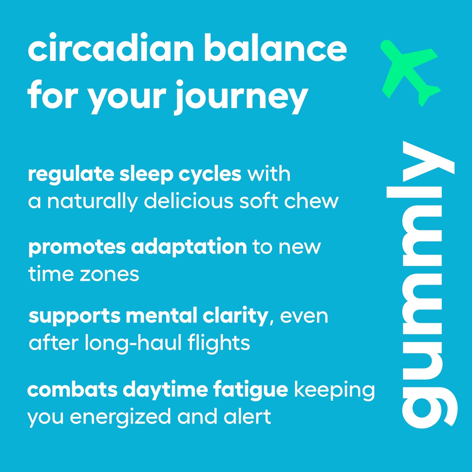 Jet Lag Remedy for Travel Gummies • No Jet Lag Pills Alternative • Travel Ess…