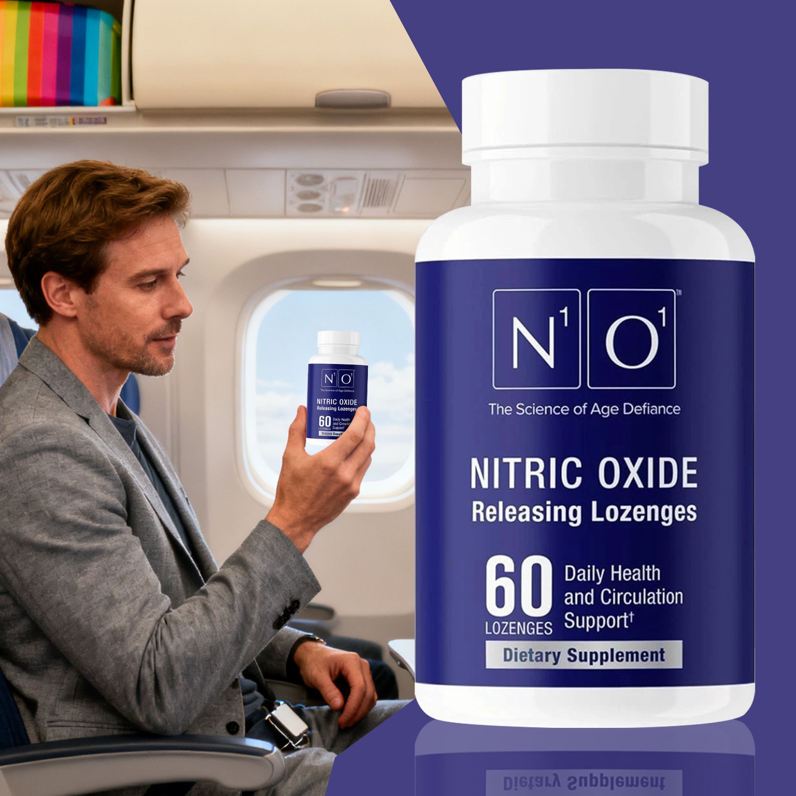 N1O1 Oxide Lozenges 60ct Supplement For Heart Health Circulation Nitric US