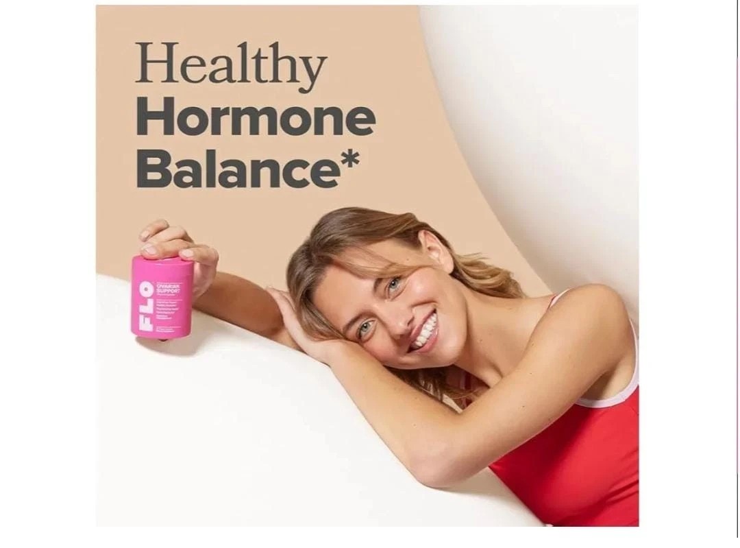 FLO Ovarian Support Vitamin 90 Vegan Capsules Supplement Hormone Balance UK