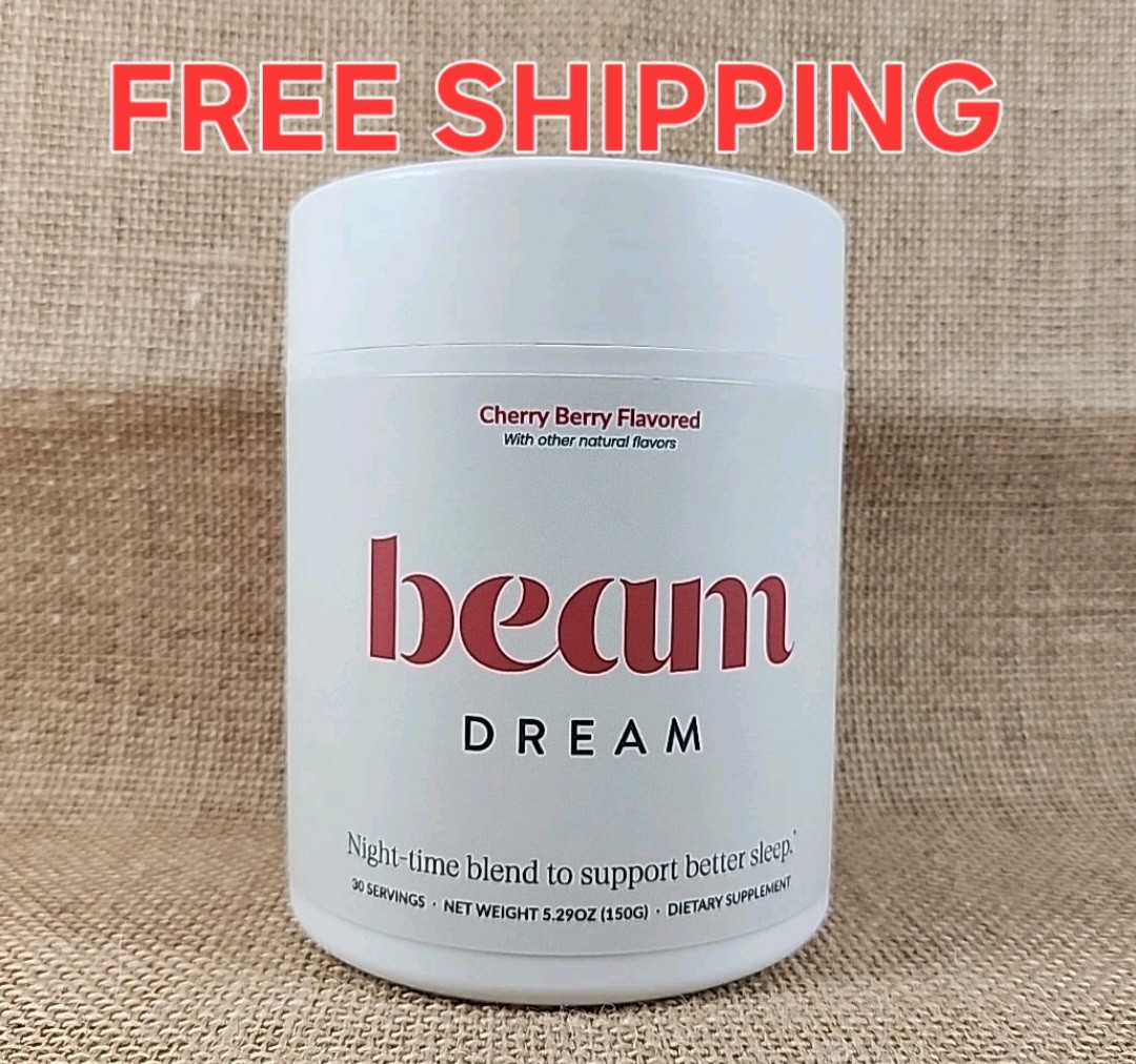 Beam Dream Cherry Berry Sleep Aid L-Theanine Melatonin Apigenin Magnesium 5.29oz