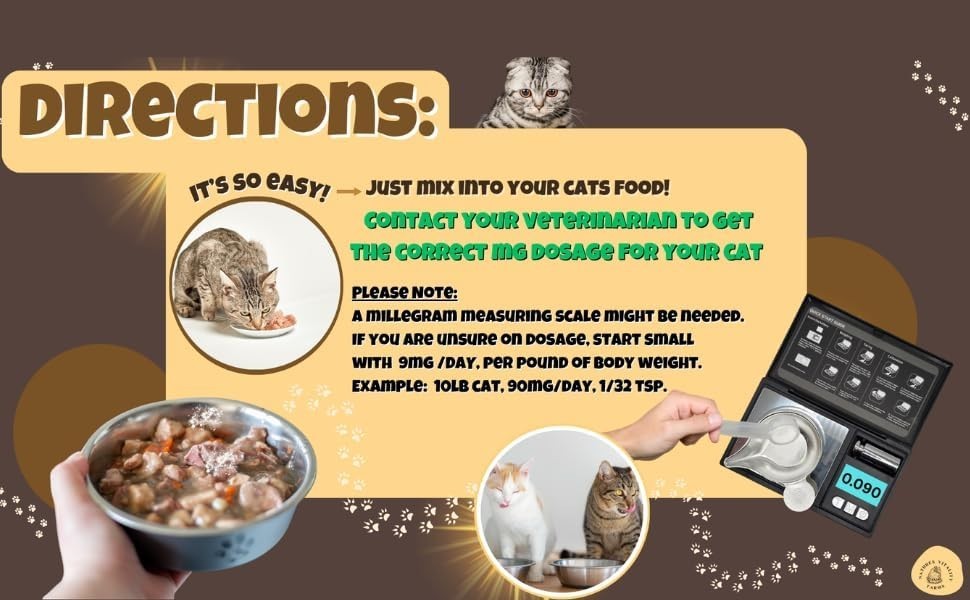 Taurine for Cats – Taurine Powder for All Ages Including Kittens – 144+ Servings