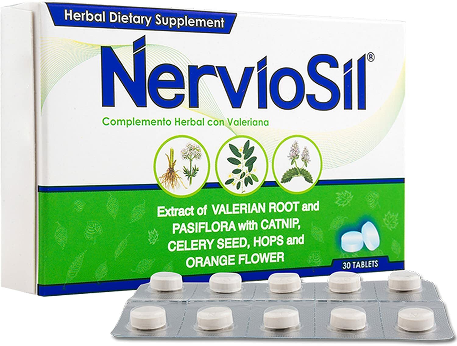 Nerviosil Herbal Tablets – Herbal Supplement Specialy Formulated for The Nerves