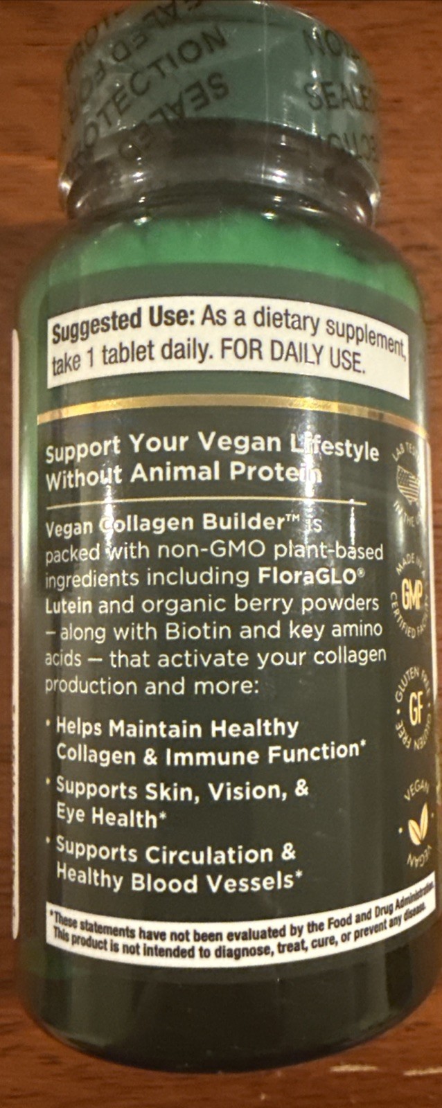 Vegan Collagen Builder 30 Tablets by Purity Products Plant Based EXP 9/25